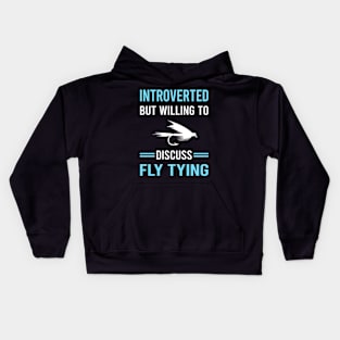 Introverted Fly Tying Kids Hoodie